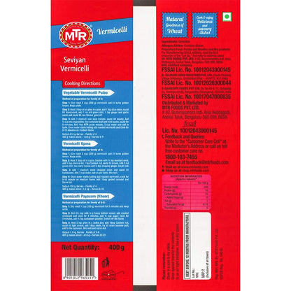 MTR Vermicelli Seviyan 400 g (Pack of 3)