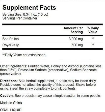 Prince of Peace Supreme Beijing Royal Jelly with Bee Pollen, 30 Count