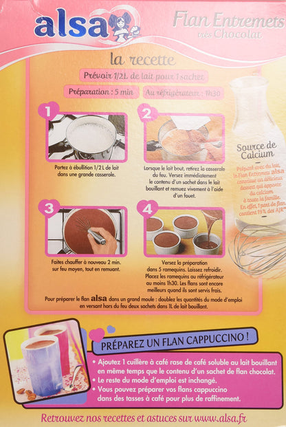 Alsa Chocolate Flavored Flan Mix - Flan Fondant au Chocolat 6.8 oz.