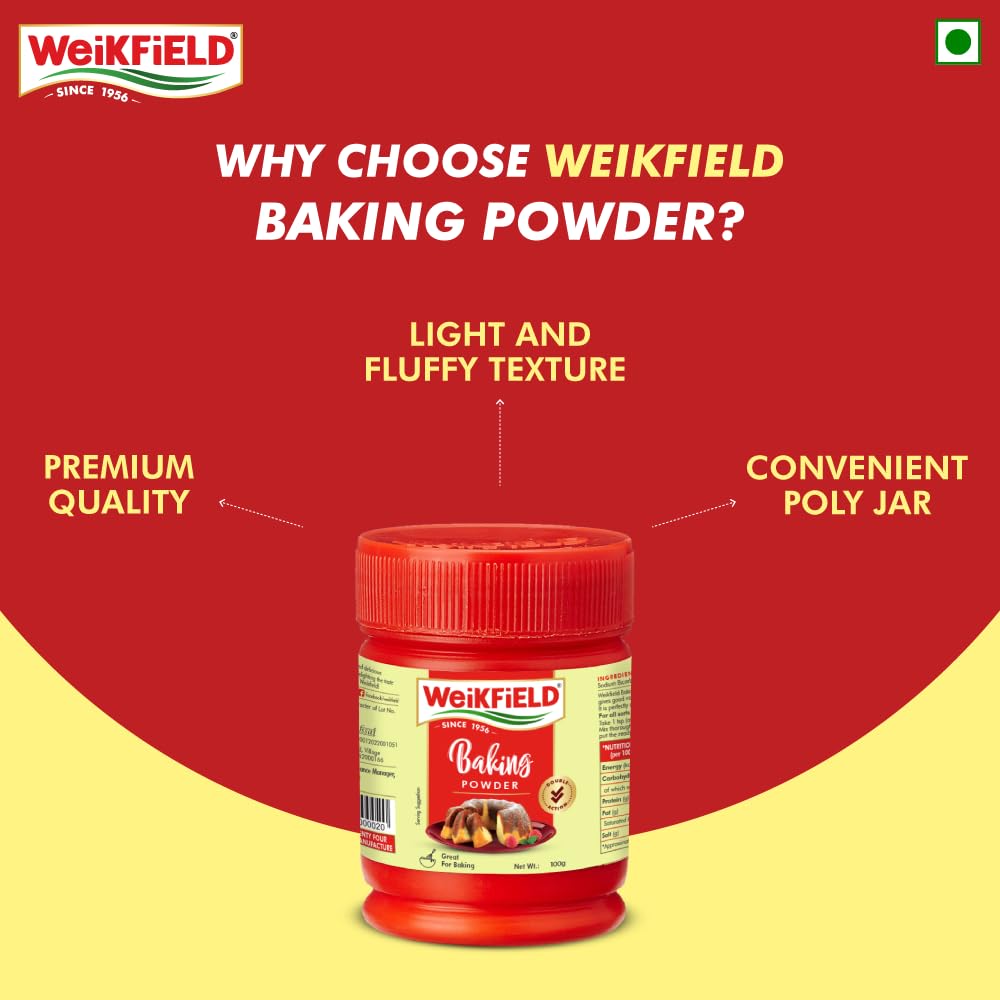 WeiKFiELD Baking Powder 100 gms - Food / Masala / Dal