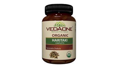 Vedaone USDA Organic Haritaki(Harde) 750mg 60 Caplets