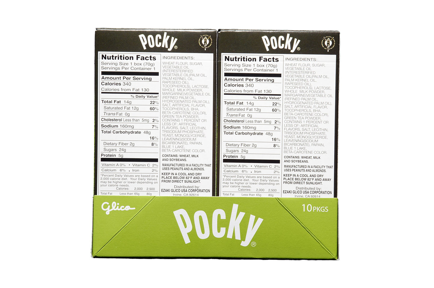 Pocky Biscuit Stick, Matcha Green Tea, 2.47 Ounce (Pack of 10)