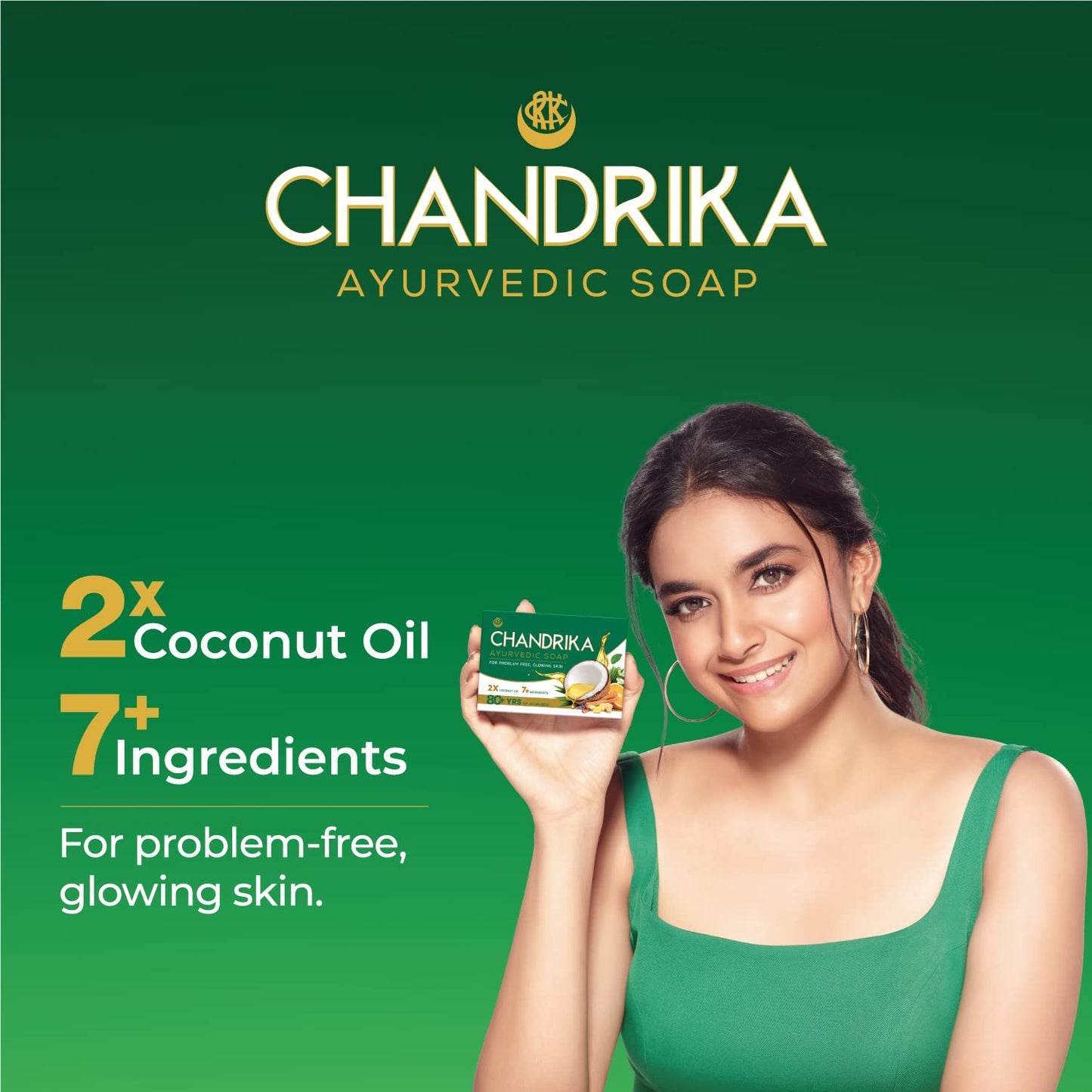 Chandrika Ayurvedic Soap, 125g (Pack Of 6)