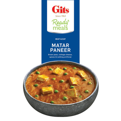 Gits Ready Meals, Matar Paneer, 10 Ounce