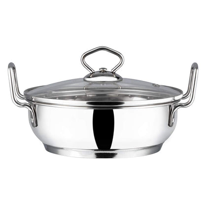 Vinod Kadai St. Steel with lid 20 cms 2 Litres - Food / Masala / Dal
