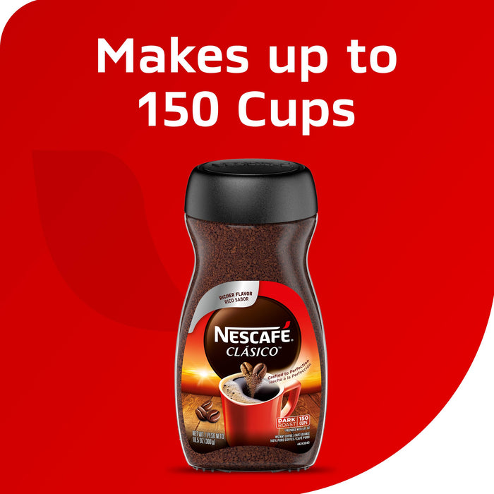 Nescaf Classico Dark Roast Instant Coffee 10.5 Oz