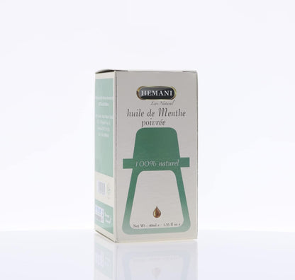 Hemani Premium Peppermint Oil 40 ML - 100% Pure Essential Oil for Aromatherapy, Relaxation, and Refreshment