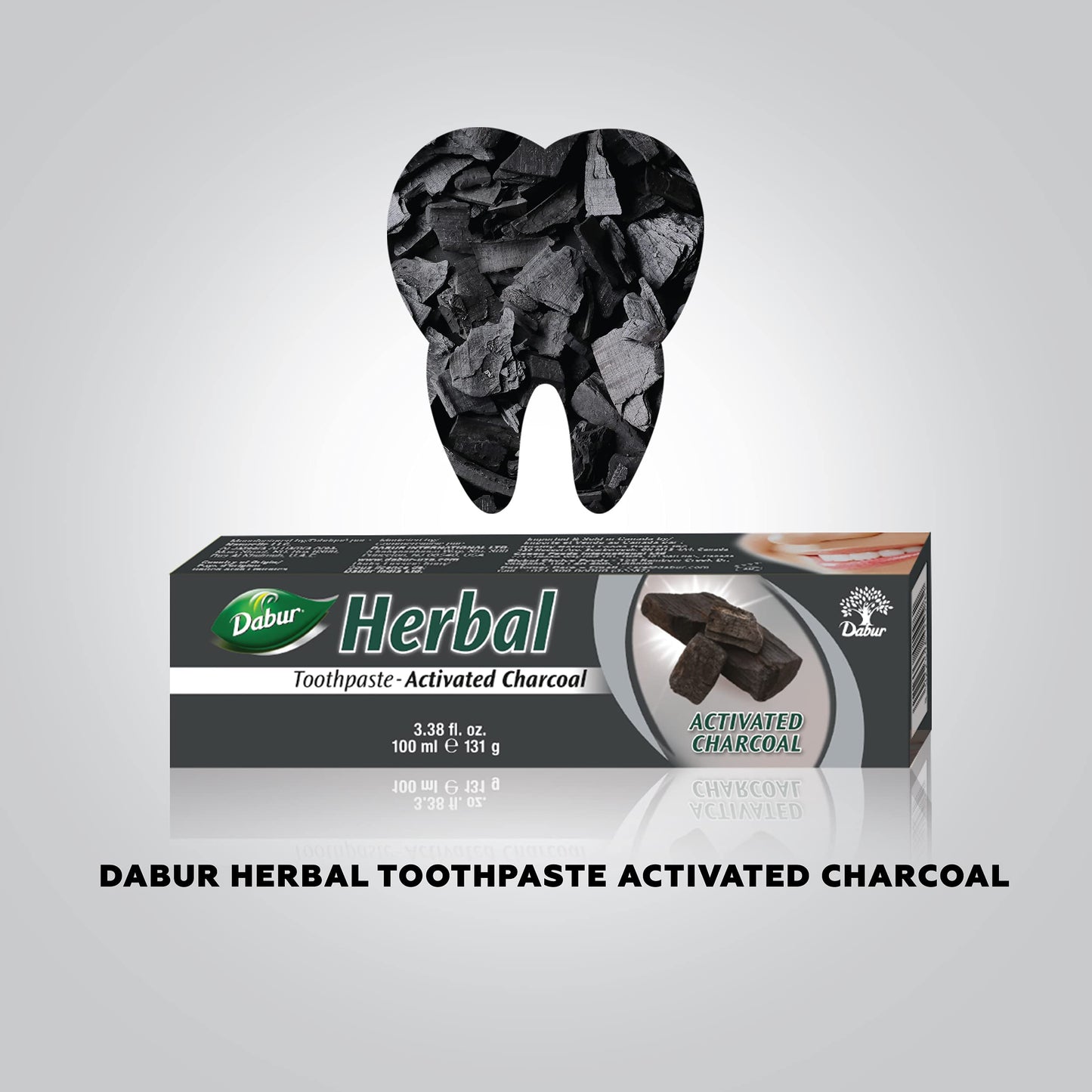 Dabur Herbal Activated Charcoal Toothpaste 100ml