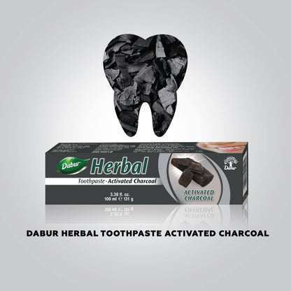Dabur Herbal Activated Charcoal Toothpaste 100ml