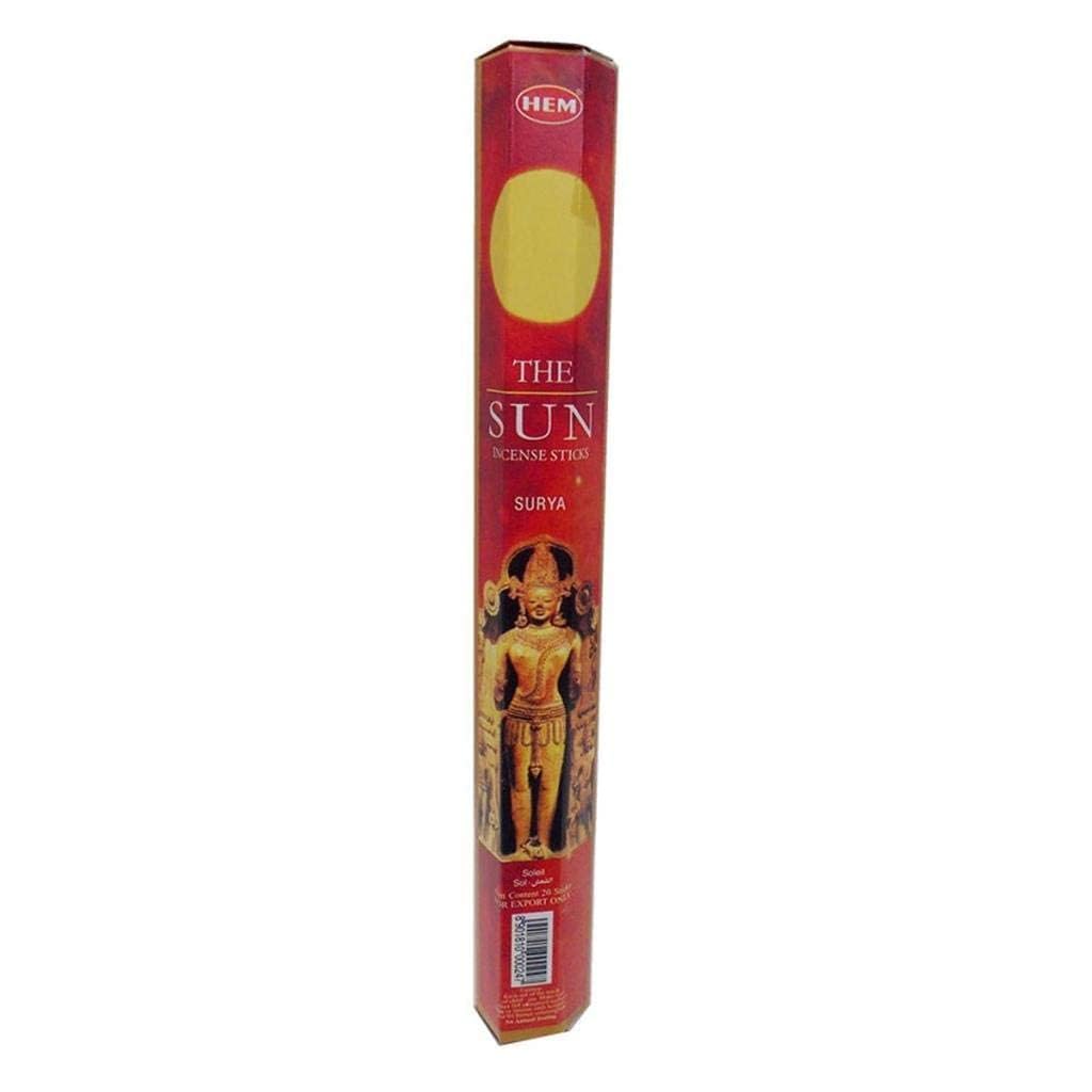 The Sun - 20 Stick Hex Tube - HEM Incense