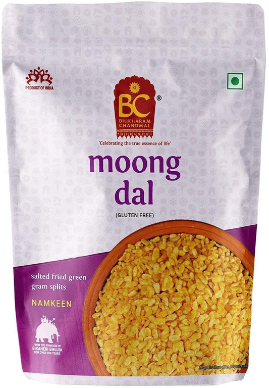 Bhikharam Chandmal - Moong Dal Namkeen - Crispy Indian Moong Dal Snacks 200gm