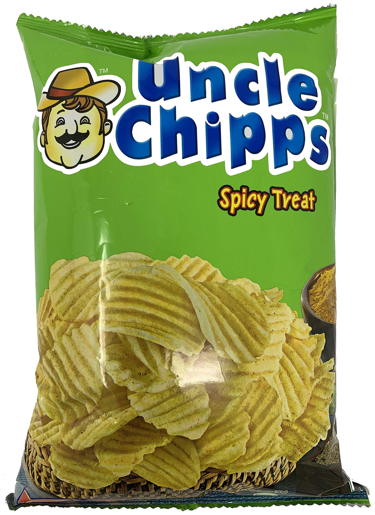 Great Bazaar Uncle Chipps Indian Uncle Chips Spicy Treat Flavor, 55g (3-Pack)