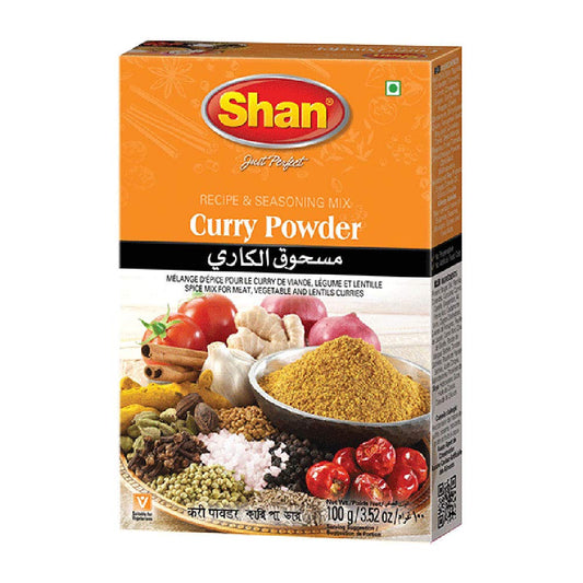 Shan Curry Powder Recipe and Seasoning Mix 3.52 oz (100g) - Spice Powder for Meat, Vegetable and Lentil Curry