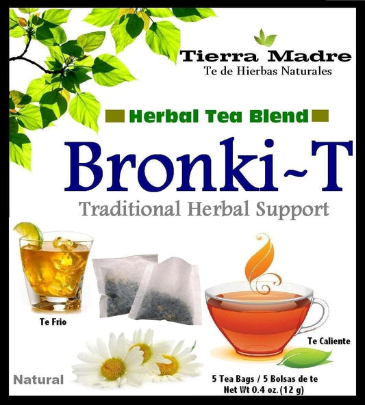 Tierra Madre Bronkit Tea Tradiconal Herbal Support - 10 Pack of 5 tea Bags / 0.2 Ounces