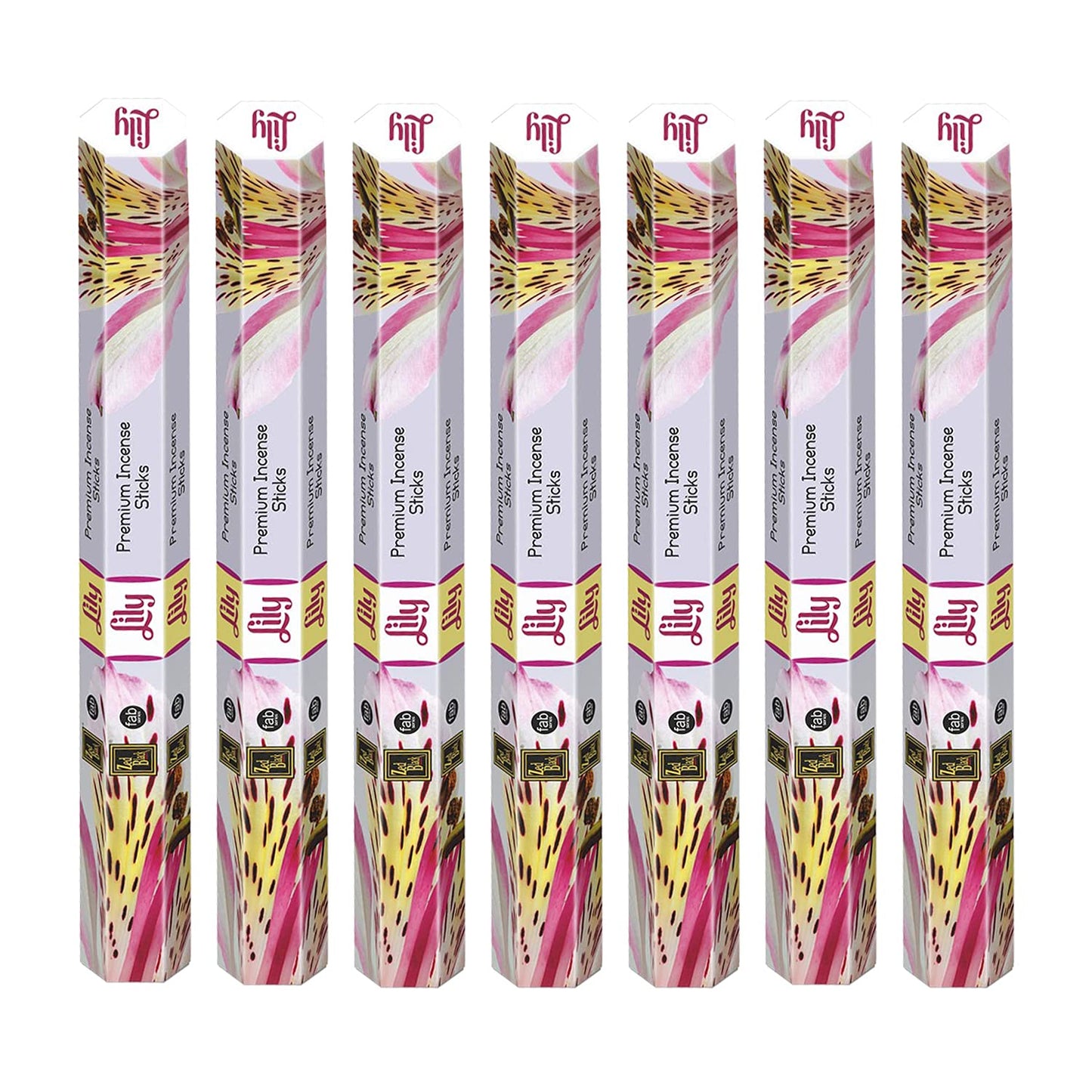 ZED Black Lily Incense Sticks - 20 Incense Sticks per Box -& 6 Boxes Inside (Total 120 Sticks) Premium Quality Incense Sticks for Relaxation, Yoga