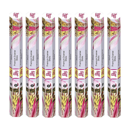 ZED Black Lily Incense Sticks - 20 Incense Sticks per Box -& 6 Boxes Inside (Total 120 Sticks) Premium Quality Incense Sticks for Relaxation, Yoga