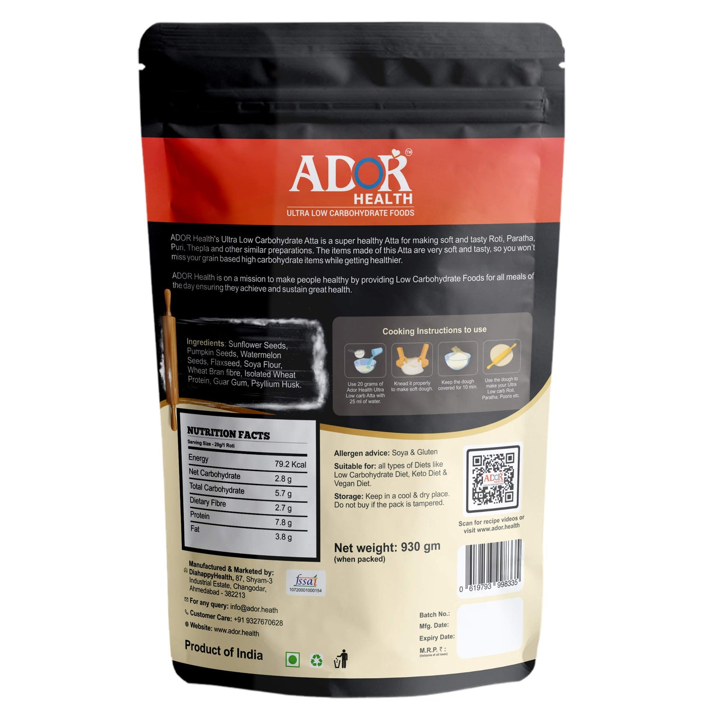 Ador Ultra Low Carb Flour 32.8 oz