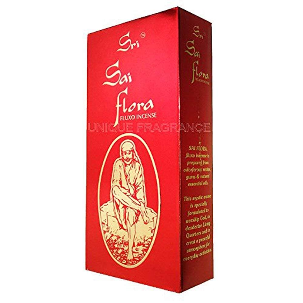 Sri Sai Flora fluxo incense/joss/agarbatti sticks (12 units x 25 grams)