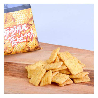 Guoba Crispy Baked Rice Crust 3.8 oz (Spicy, 3 Packs)