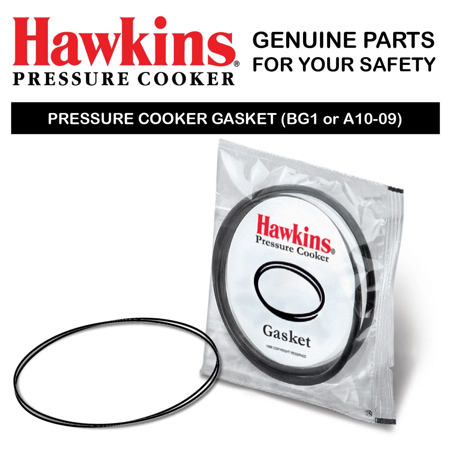 Hawkins A10-09 Gasket Sealing Ring for Pressure Cookers, 2 to 4-Liter