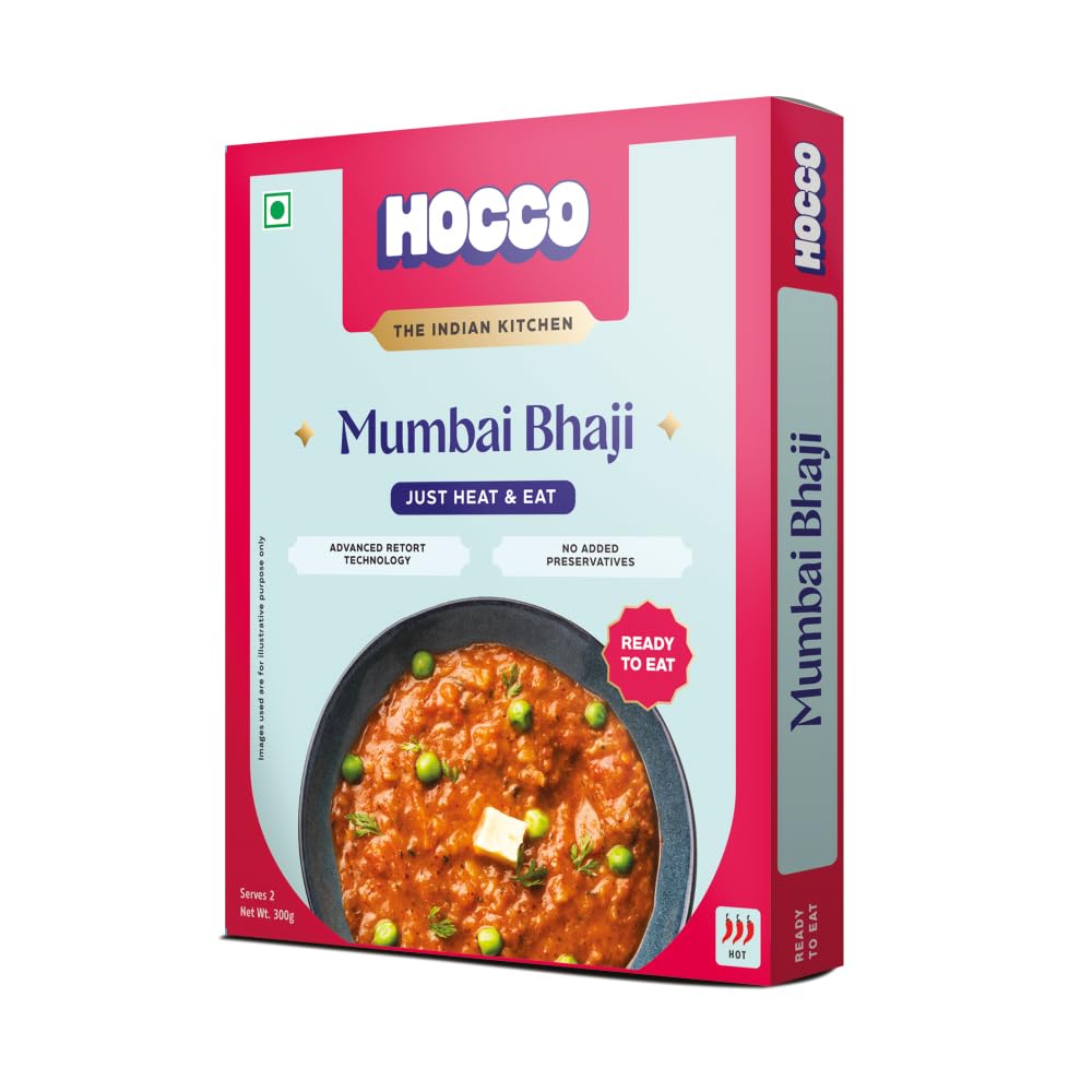 HOCCO Mumbai Bhaji Ready to Eat, 300gm (Pack of 1)