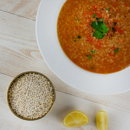 Sadaf Pearl Barley - Pearled Barley Grain for Cooking and Food Flavoring - Cebada en Grano - Kosher - 24 Oz Resealable Bag