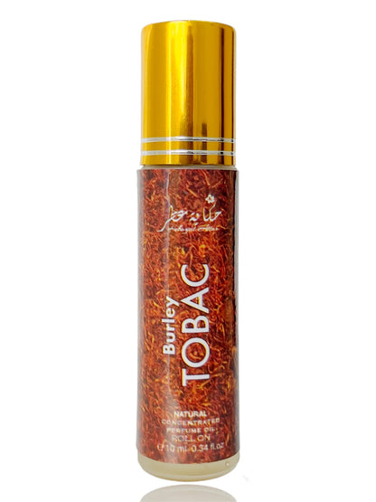 Burley TOBAC 10 ml Natural Perfume Oil Roll On Attar Oil Tobacco Scent Made in Dubai UAE