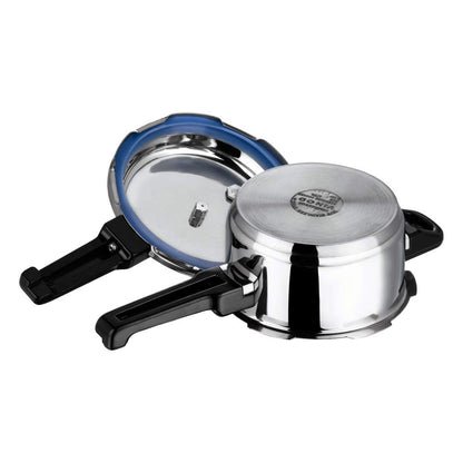 Vinod St. Steel Pressure Cooker 3 Litres - Indian Cookware