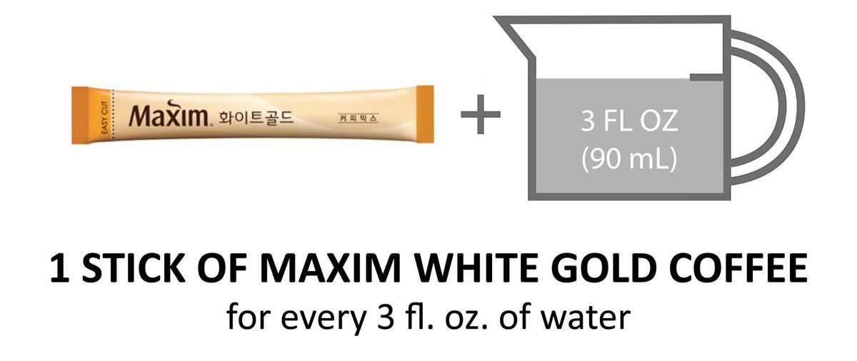 Maxim White Gold Instant Coffee - 100pks (Packaging May Vary)