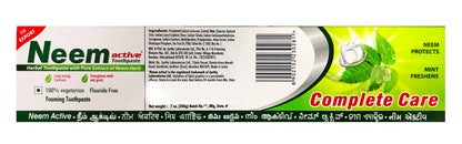 Neem Active Herbal Toothpaste 200gm (Pack of 2) - Bath & Shower