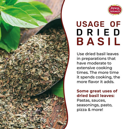 Spice World Basil Leaves 100 Gms - Ayurveda & Vitamins