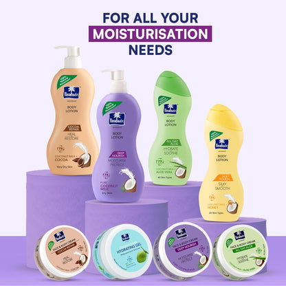 Parachute Advansed Deep Nourish Face & Body Cream, 9.4 fl oz.|Moisturiser For Face & Body, 100% Natural, 72h, Dry Skin