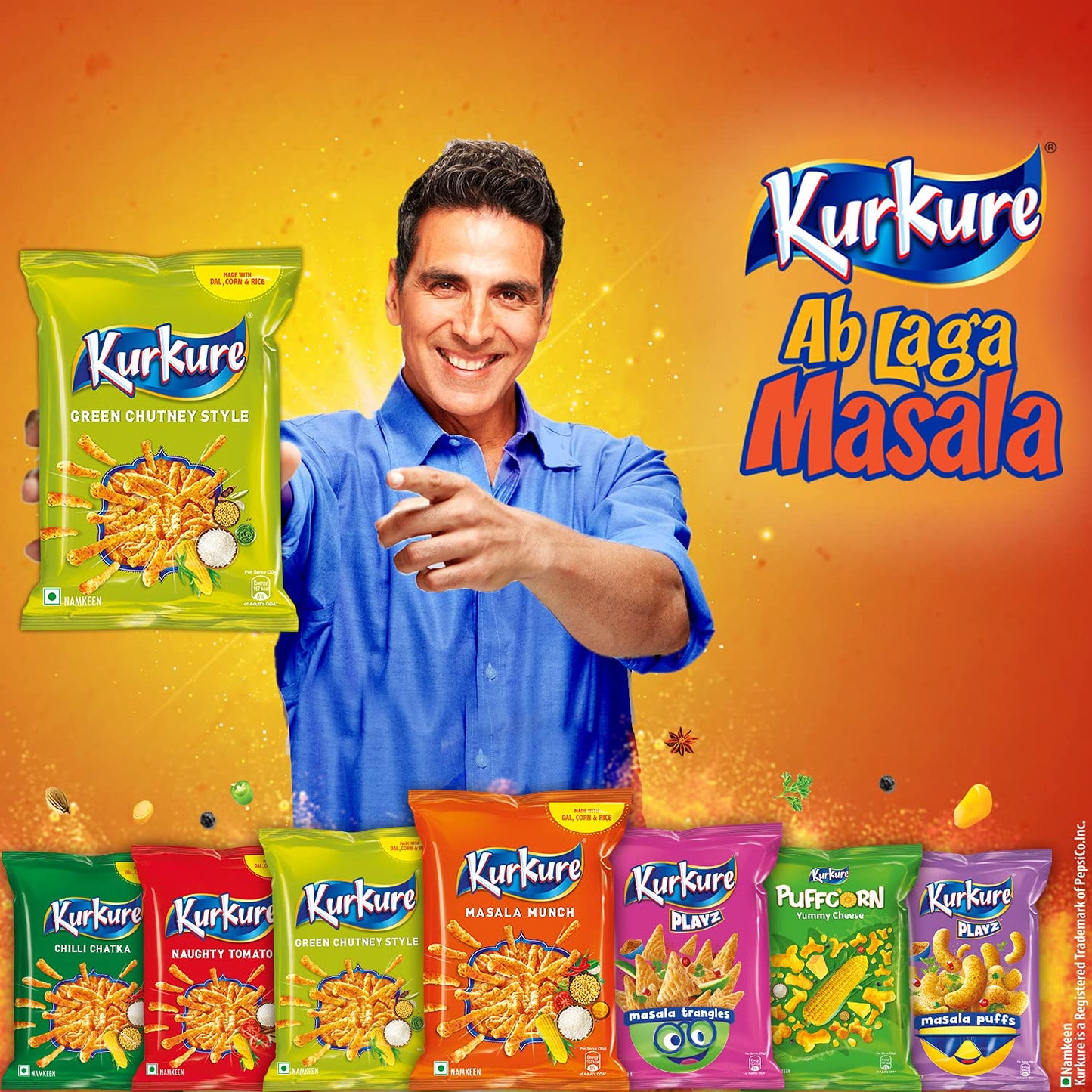 Kurkure Green Chilli Style 90 gms - Indian Snack