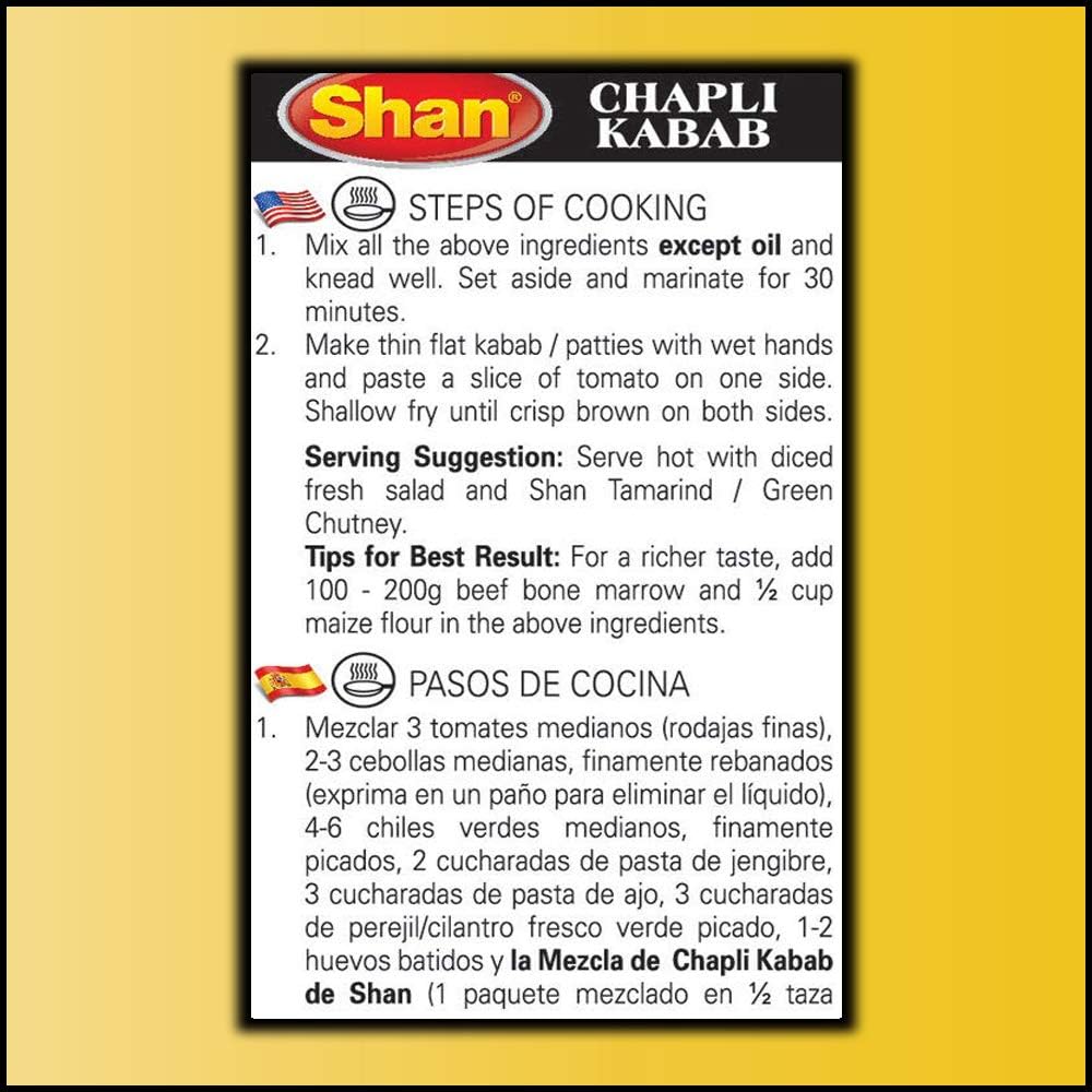 Shan Seasoning Mix - Shami Kabab 50 gms - Shan Masala