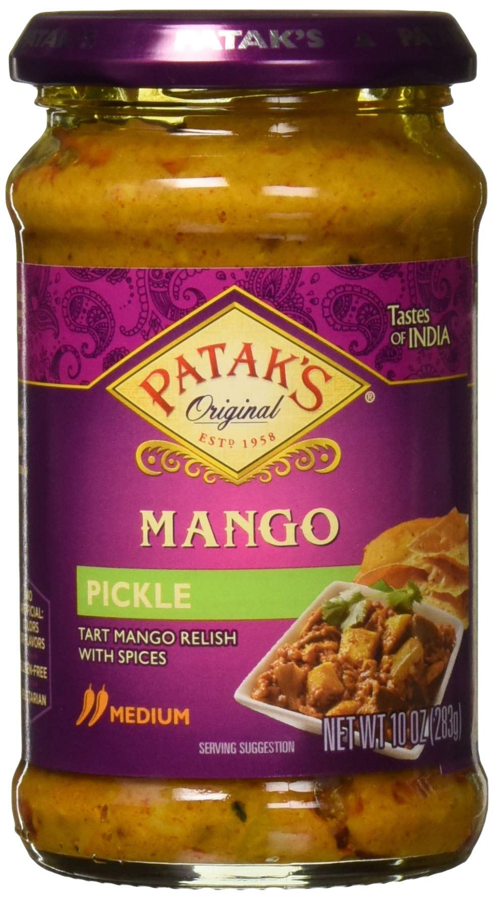Patak's Mango Pickle 10 oz - Indian Pickles