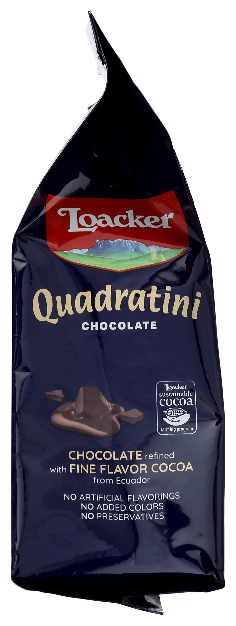 Loacker Wafer Quadratini Chocolate Cream, 8.82 oz (14301)