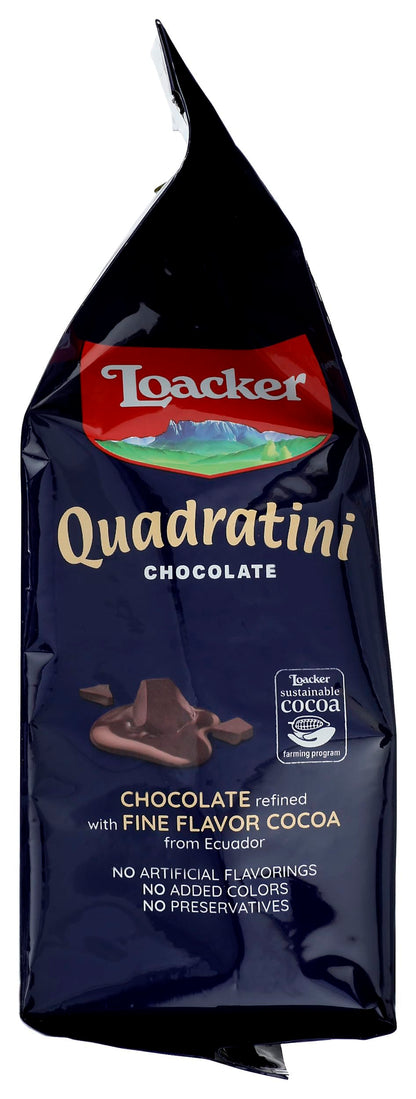 Loacker Wafer Quadratini Chocolate Cream, 8.82 oz (14301)