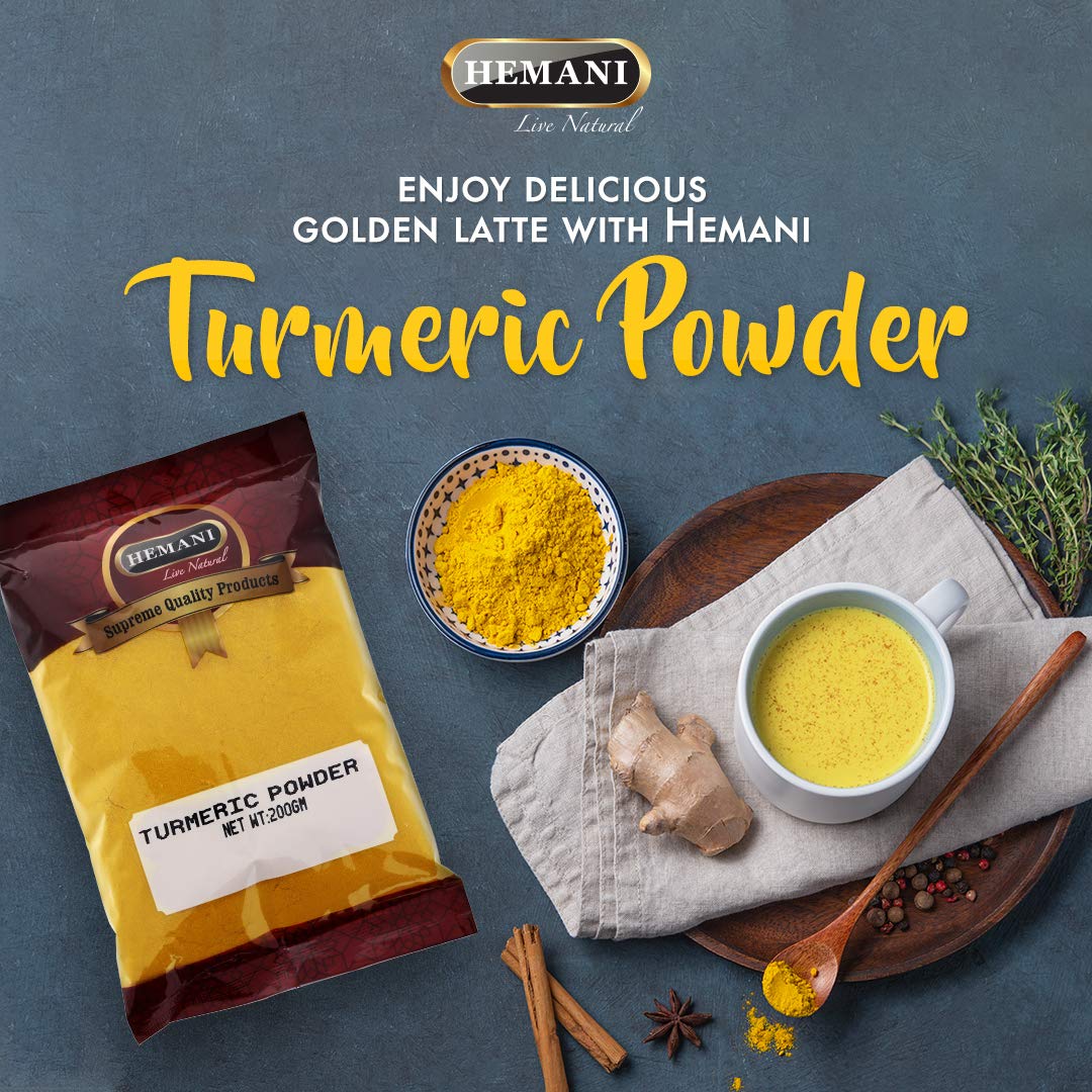 Hemani 100% Natural Turmeric Root Powder 400g (14.1 OZ) | Haldi | Curcumin | Curcuma