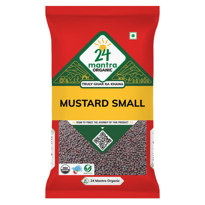 24 Mantra Organic, Certified Organic Mustard Seeds, 7 Ounce Pack, High Purity, Fresh, Pesticide and Chemical Free