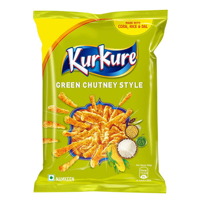 Kurkure Green Chutney Indian Chips Pack of 3