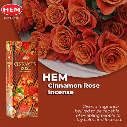 Hem Cinnamon Rose 6 x 20gm