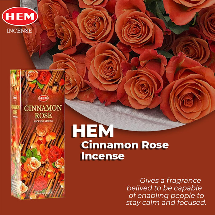 Hem Cinnamon Rose 6 x 20gm