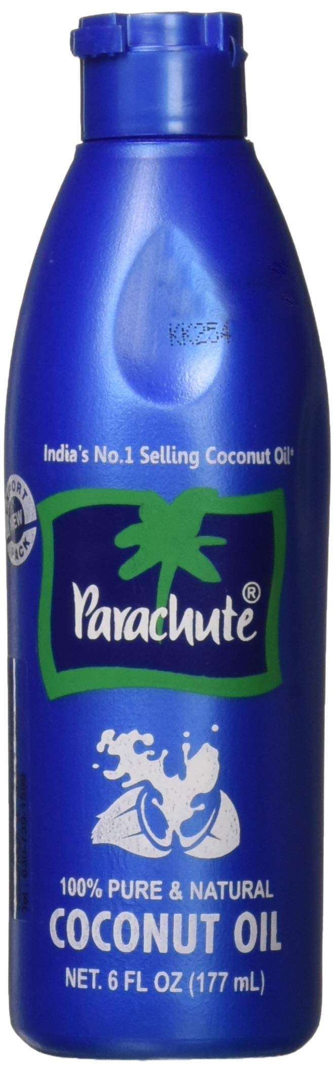 Parachute Coconut Oil 6 fl.oz. (177ml) - 100% Pure, Unrefined, Expeller Pressed