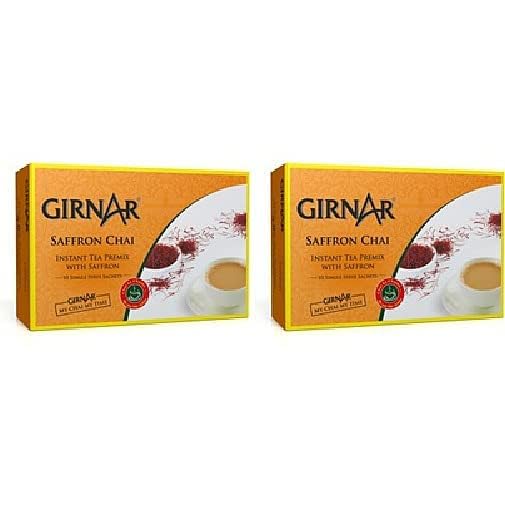 Girnar Instant Saffron Tea - 10 Bags X 2 Pack