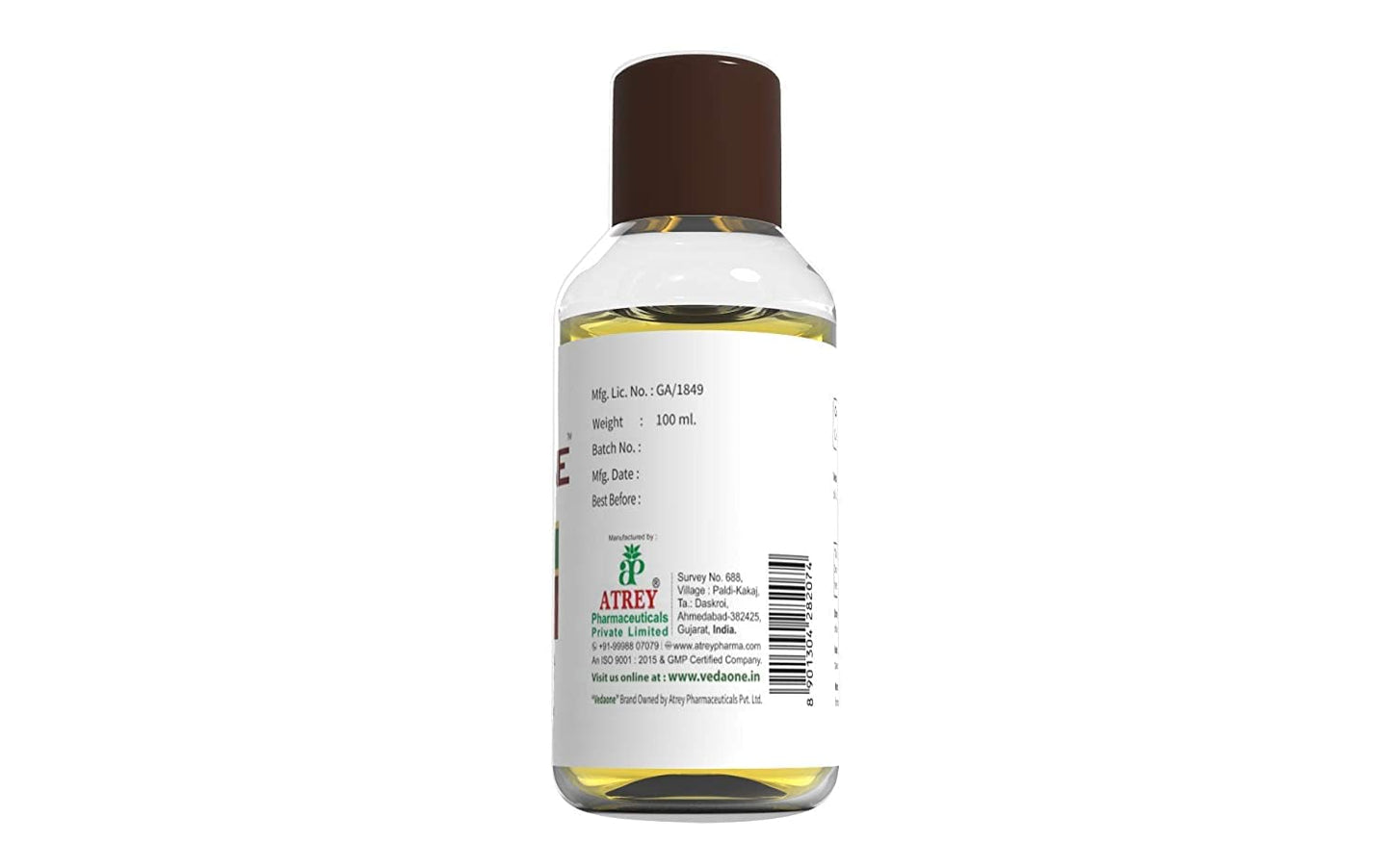 Vedaone 100% Pure Cold Pressed Castor Oil - 100ml for Hair and Skin