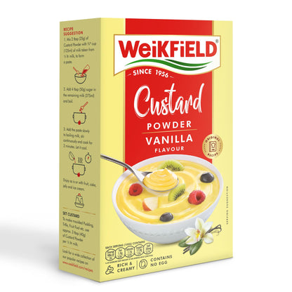 Weikfield Custard Powder, Vanilla Flavour, 500g Carton