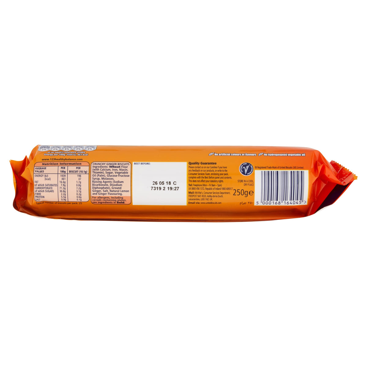 McVitie's Ginger Nuts Biscuits, 250g