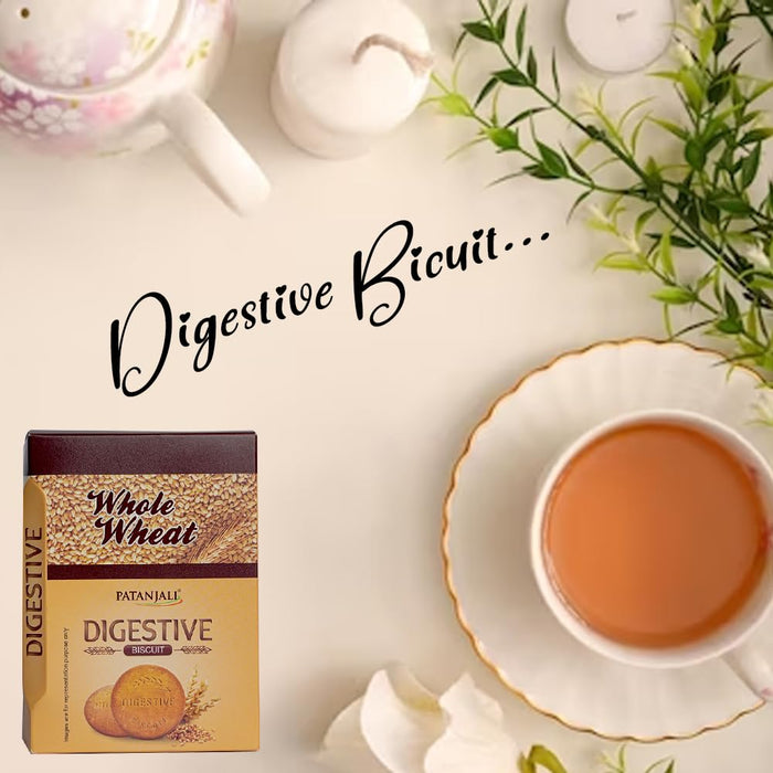 Patanjali Whole Wheat Digestive Biscuits (Pack Of 3-250g)