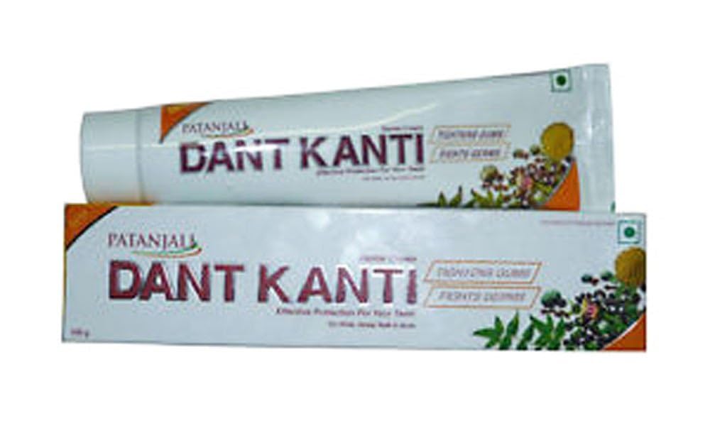 Patanjali Dant Kanti Dental Cream - 200 g (Pack of 5) - Bath & Shower