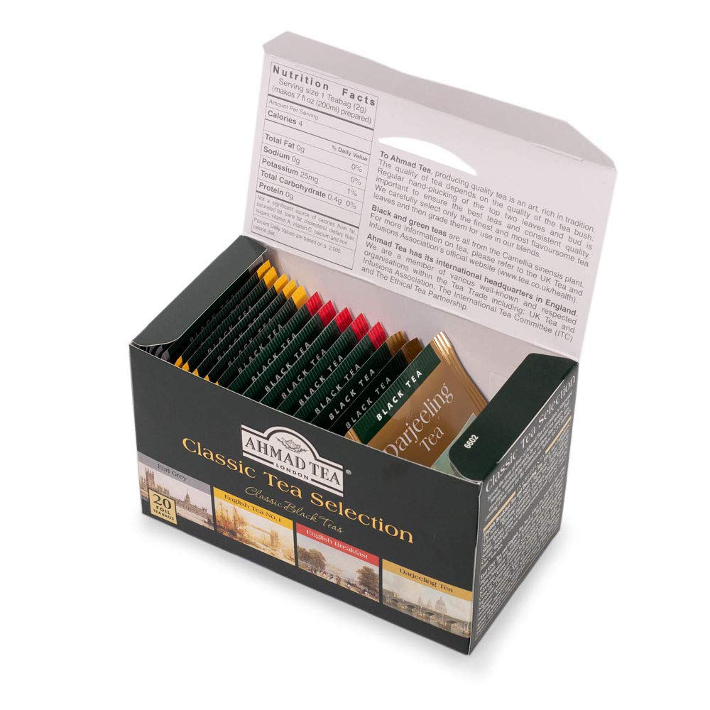 Ahmad Tea Classic Tea Selection, 20-Count (Pack of 6)